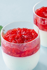 あまおう入りパンナコッタ「あまコッタ」